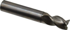 Niagara Cutter - 1/2", 3 Flute, Single End, Solid Carbide, 0.02" Corner Radius End Mill - 3" OAL, 40° Helix, Right Hand Flute, 5/8" LOC, Right Hand Cut, 1-1/8" Extended Reach - Eagle Tool & Supply