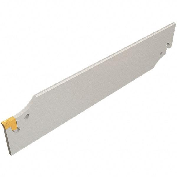 Iscar - 3/4" Blade Height, 2.5mm Blade Width, 86mm OAL, Neutral Cut, Single End Indexable Cut-Off Blade - TGFH Blade, Tang-Grip Series - Eagle Tool & Supply