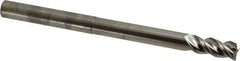 Niagara Cutter - 3/8", 3/4" LOC, 3/8" Shank Diam, 5" OAL, 3 Flute, Solid Carbide Square End Mill - Single End, Uncoated, Spiral Flute, 45° Helix, Centercutting, Right Hand Cut, Right Hand Flute, Series AN345 - Eagle Tool & Supply
