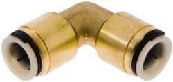 Watts - 1/2" Tube OD, Lead Free Brass Push-to-Connect Tube Union Elbow - Tube to Tube Connection, 250 Max psi, EPDM O-Ring - Eagle Tool & Supply