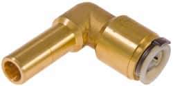 Watts - 1" Outside Diam, Lead Free Tube to Stem Elbow - 250 Max psi, Tube to Male NPT Connection, EPDM O-Ring, Lead-Free - Eagle Tool & Supply