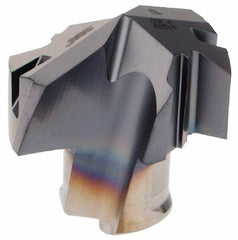 Iscar - Series ICP, 0.988" Diam Grade IC908 140° Replaceable Drill Tip - Carbide, TiAlN Finish, 25 Seat Size, Through Coolant - Eagle Tool & Supply