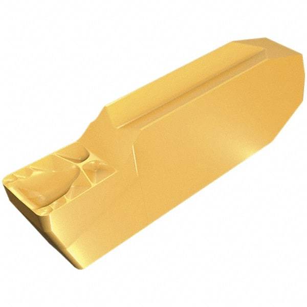 Iscar - 304GIMIY Grade IC808, 3mm Cutting Width Carbide Grooving Insert - 1.5mm Max Depth of Cut, Neutral, 0.4mm Corner Radius, TiN/TiAlN Finish - Eagle Tool & Supply