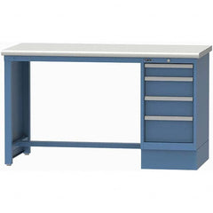 LISTA - Stationary Work Benches, Tables Type: Workstation Top Material: Plastic Laminate - Eagle Tool & Supply