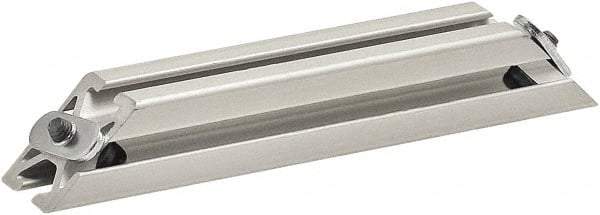 80/20 Inc. - 25mm Wide, Open Shelving Accessory/Component - Aluminum, Clear Anodized Finish, 160mm Long, Use with 2525 - Eagle Tool & Supply