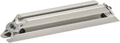 80/20 Inc. - 25mm Wide, Open Shelving Accessory/Component - Aluminum, Clear Anodized Finish, 160mm Long, Use with 2525 - Eagle Tool & Supply
