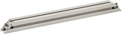 80/20 Inc. - 25mm Wide, Open Shelving Accessory/Component - Aluminum, Clear Anodized Finish, 320mm Long, Use with 2525 - Eagle Tool & Supply