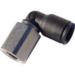 Legris - Plastic Push-To-Connect Tube Fittings Type: Female Elbow Tube Outside Diameter (mm): 8 - Eagle Tool & Supply