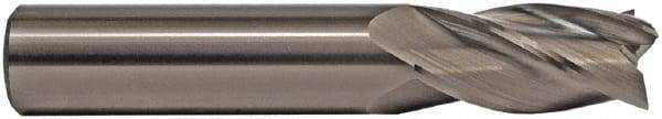 M.A. Ford - 18mm, 35mm LOC, 18mm Shank Diam, 101mm OAL, 4 Flute, Solid Carbide Square End Mill - Single End, Uncoated, 30° Helix, Centercutting, Right Hand Cut, Right Hand Flute, Series 117 - Eagle Tool & Supply