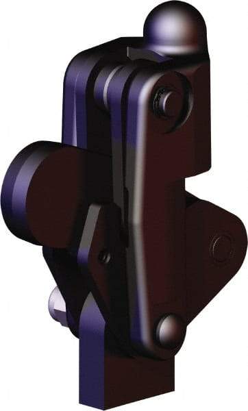 De-Sta-Co - 2,473 Lb Holding Capacity, Vertical Handle, Manual Hold Down Toggle Clamp - 200° Bar Opening, Weldable Base, Oxide Finish, Forged Alloy Steel - Eagle Tool & Supply
