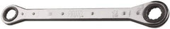 Proto - 1" x 1-1/16" 12 Point Reversible Ratcheting Box Wrench - Double End, 2-1/4" Head Diam x 1/2" Head Thickness, 15" OAL, Steel, Polished Finish - Eagle Tool & Supply