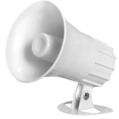 Speco - 15 Max Watt, 5 Inch Diameter, Round Aluminum Standard Horn and Speaker - Weather and Waterproof, 5 Inch Deep - Eagle Tool & Supply