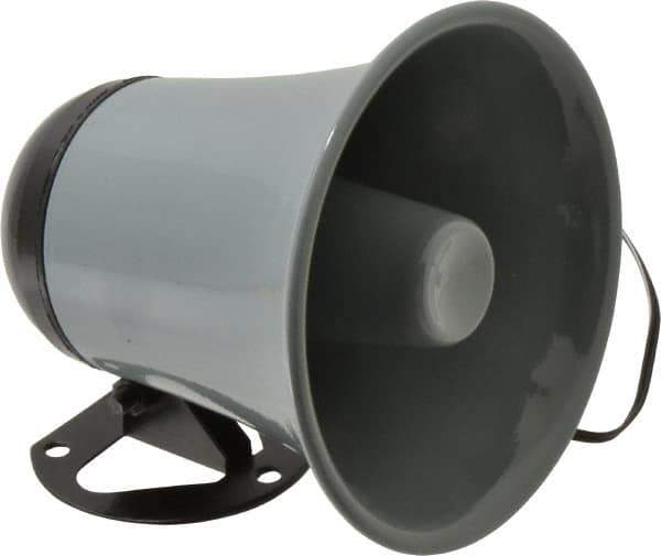 Speco - 15 Max Watt, 5 Inch Diameter, Round Plastic Standard Horn and Speaker - Weather and Waterproof, 5 Inch Deep - Eagle Tool & Supply