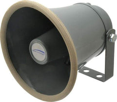 Speco - 15 Max Watt, 6 Inch Diameter, Round Aluminum Standard Horn and Speaker - Weather and Waterproof, 6 Inch Deep - Eagle Tool & Supply