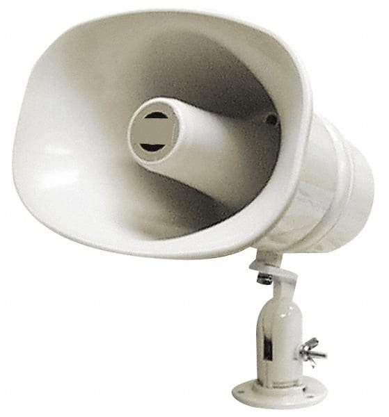 Speco - 30 Max Watt, 11 Inch Diameter, Oval Plastic Standard Horn and Speaker - Weather and Waterproof, 10-1/4 Inch Deep, Includes 25, 70 Volt Transformer - Eagle Tool & Supply