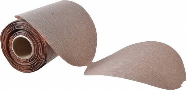 Norton - 5" Diam, 400 Grit Aluminum Oxide Adhesive PSA Disc - Super Fine Grade, Natural, B Weighted Backing, Flexible - Eagle Tool & Supply