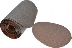 Norton - 5" Diam, 180 Grit Aluminum Oxide Adhesive PSA Disc - Fine Grade, Natural, B Weighted Backing, Flexible - Eagle Tool & Supply