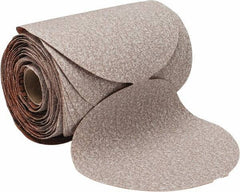 Norton - 5" Diam, 100 Grit Aluminum Oxide Adhesive PSA Disc - Medium Grade, Natural, B Weighted Backing, Flexible - Eagle Tool & Supply