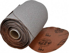 Norton - 5" Diam, 80 Grit Aluminum Oxide Adhesive PSA Disc - Coarse Grade, Natural, B Weighted Backing, Flexible - Eagle Tool & Supply