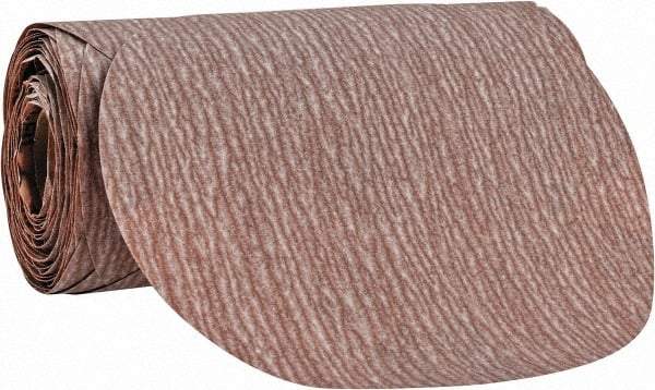 Norton - 6" Diam, 280 Grit Aluminum Oxide Adhesive PSA Disc - Very Fine Grade, Natural, B Weighted Backing, Flexible - Eagle Tool & Supply