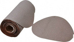 Norton - 6" Diam, 240 Grit Aluminum Oxide Adhesive PSA Disc - Very Fine Grade, Natural, B Weighted Backing, Flexible - Eagle Tool & Supply