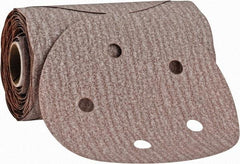 Norton - 5" Diam, 180 Grit Aluminum Oxide Adhesive PSA Disc - Fine Grade, Natural, B Weighted Backing, Flexible - Eagle Tool & Supply