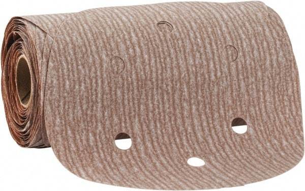 Norton - 6" Diam, 280 Grit Aluminum Oxide Adhesive PSA Disc - Very Fine Grade, Natural, B Weighted Backing, Flexible - Eagle Tool & Supply