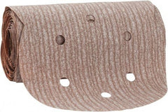 Norton - 6" Diam, 240 Grit Aluminum Oxide Adhesive PSA Disc - Very Fine Grade, Natural, B Weighted Backing, Flexible - Eagle Tool & Supply