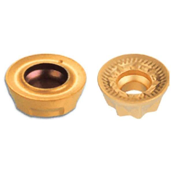 Iscar - RXCW0702 Grade IC928 Carbide Milling Insert - TiAlN Finish, 0.0945" Thick, 7mm Inscribed Circle - Eagle Tool & Supply