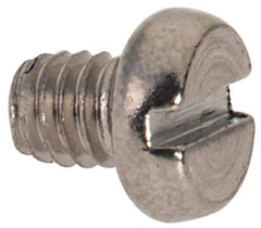 Value Collection - M2.5x0.45 Metric Coarse, 3mm Length Under Head Slotted Drive Machine Screw - Fillister Head, Grade 316 & A4 Stainless Steel, Uncoated, Without Washer - Eagle Tool & Supply