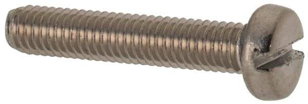 Value Collection - M3x0.50 Metric Coarse, 16mm Length Under Head Slotted Drive Machine Screw - Fillister Head, Grade 316 & A4 Stainless Steel, Uncoated, Without Washer - Eagle Tool & Supply