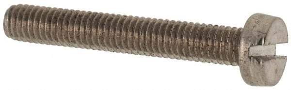 Value Collection - M3x0.50 Metric Coarse, 20mm Length Under Head Slotted Drive Machine Screw - Fillister Head, Grade 316 & A4 Stainless Steel, Uncoated, Without Washer - Eagle Tool & Supply