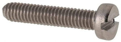 Value Collection - M4x0.70 Metric Coarse, 20mm Length Under Head Slotted Drive Machine Screw - Fillister Head, Grade 316 & A4 Stainless Steel, Uncoated, Without Washer - Eagle Tool & Supply