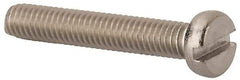 Value Collection - M4x0.70 Metric Coarse, 25mm Length Under Head Slotted Drive Machine Screw - Fillister Head, Grade 316 & A4 Stainless Steel, Uncoated, Without Washer - Eagle Tool & Supply