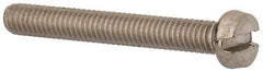 Value Collection - M4x0.70 Metric Coarse, 30mm Length Under Head Slotted Drive Machine Screw - Fillister Head, Grade 316 & A4 Stainless Steel, Uncoated, Without Washer - Eagle Tool & Supply