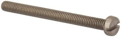 Value Collection - M4x0.70 Metric Coarse, 45mm Length Under Head Slotted Drive Machine Screw - Fillister Head, Grade 316 & A4 Stainless Steel, Uncoated, Without Washer - Eagle Tool & Supply