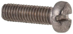 Value Collection - M5x0.80 Metric Coarse, 16mm Length Under Head Slotted Drive Machine Screw - Fillister Head, Grade 316 & A4 Stainless Steel, Uncoated, Without Washer - Eagle Tool & Supply