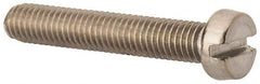 Value Collection - M5x0.80 Metric Coarse, 30mm Length Under Head Slotted Drive Machine Screw - Fillister Head, Grade 316 & A4 Stainless Steel, Uncoated, Without Washer - Eagle Tool & Supply