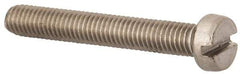 Value Collection - M5x0.80 Metric Coarse, 35mm Length Under Head Slotted Drive Machine Screw - Fillister Head, Grade 316 & A4 Stainless Steel, Uncoated, Without Washer - Eagle Tool & Supply