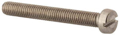 Value Collection - M5x0.80 Metric Coarse, 40mm Length Under Head Slotted Drive Machine Screw - Fillister Head, Grade 316 & A4 Stainless Steel, Uncoated, Without Washer - Eagle Tool & Supply