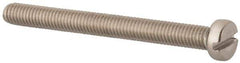 Value Collection - M5x0.80 Metric Coarse, 50mm Length Under Head Slotted Drive Machine Screw - Fillister Head, Grade 316 & A4 Stainless Steel, Uncoated, Without Washer - Eagle Tool & Supply