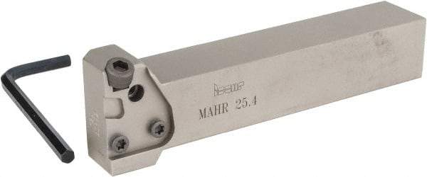 Iscar - MAH, External, Right Hand, Indexable Grooving Tool Holder - 1" Shank Height, 1" Shank Width, 5.6" OAL - Eagle Tool & Supply