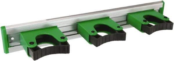 Unger - 3-1/4" Projection, 2" High, Aluminum & Plastic, Tool Holder - 14" Long, 3 Holders - Eagle Tool & Supply