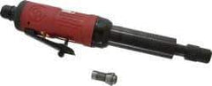 Chicago Pneumatic - 1/4" Collet, Straight Handle, Straight Air Die Grinder - 27,000 RPM, Rear Exhaust, 19 CFM, 0.32 hp, 6.21 bar, 1/4" Inlet - Eagle Tool & Supply