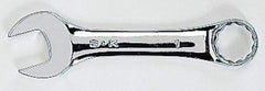 SK - 18mm 12 Point Offset Combination Wrench - 15° Offset Angle, 5-1/4" OAL, Steel, Chrome Finish - Eagle Tool & Supply