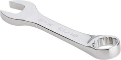 SK - 13/16" 12 Point Offset Combination Wrench - 15° Offset Angle, 6" OAL, Steel, Chrome Finish - Eagle Tool & Supply