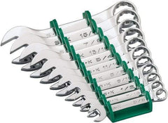 SK - 11 Piece, 3/8 to 1", 12 Point, Combination Wrench Set - Inch System of Measurement, Chrome Finish, Comes in Plastic Tray - Eagle Tool & Supply