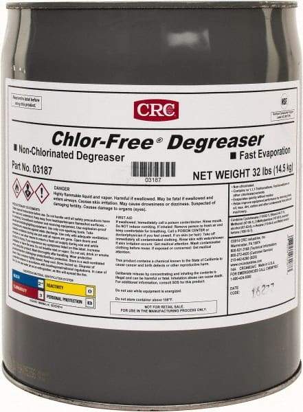 CRC - 5 Gal Bucket Cleaner/Degreaser - Liquid, Unscented - Eagle Tool & Supply