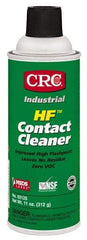 CRC - 11 Ounce Aerosol Contact Cleaner - 205°F Flash Point, 45,700 Volt Dielectric Strength, Flammable, Food Grade, Plastic Safe - Eagle Tool & Supply