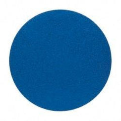 Norton - 20" Diam, 40 Grit Zirconia Alumina Adhesive PSA Disc - Very Coarse, Blue, Y Weighted Cloth Backing, Flexible - Eagle Tool & Supply